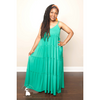 Kelly Green V-Neck Tiered Cami Maxi Dress