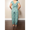 Secret Garden Blue and Green Floral Jumpsuit