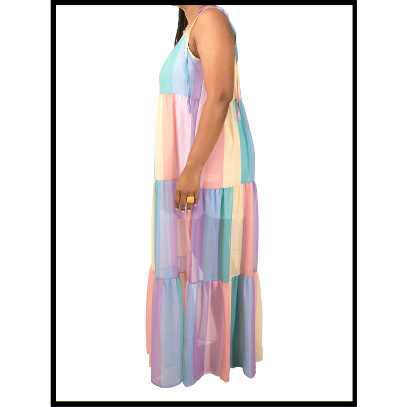 Happy Feelings Multi-Print Maxi Dress