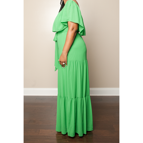 Gracious in Green Maxi Dress