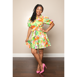 Take Me Away Tropical Mini Dress