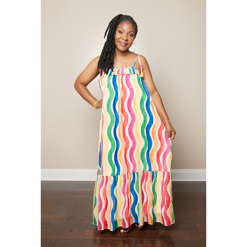 Color Me a Rainbow Maxi Dress