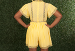 OH MY! Yellow Sheer Romper