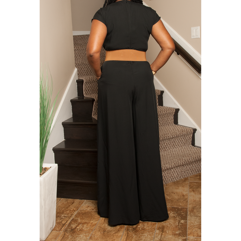 Confidence is Key Black Belted Jumpsuit