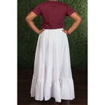 Simply Chic White Maxi Skirt