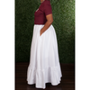 Simply Chic White Maxi Skirt