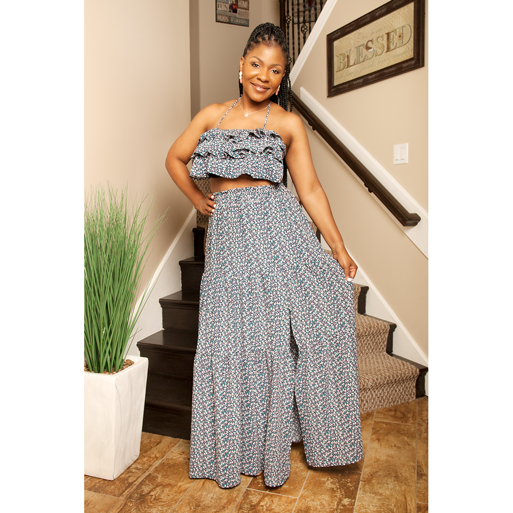 Take Me Away Floral Maxi Skirt Set The Stylish Woman Boutique